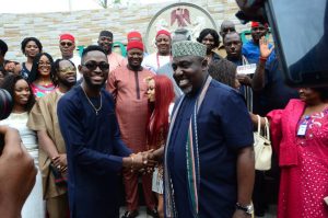 Owerri agog as Imo State Government honours BBNaija winner, Miracle ... Nina also rewarded