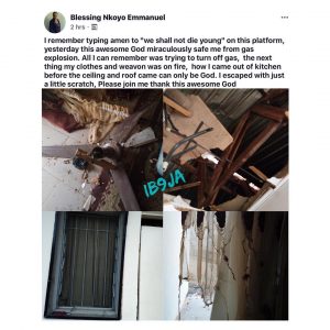 Nurse narrowly escapes gas cylinder explosion while cooking in Kano Load more comments