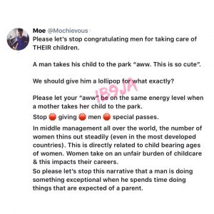 Stop congratulating men for taking care of their children - Nigerian lawyer