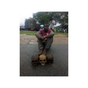 Police Arrest Man With 3 human Skulls in Ibadan