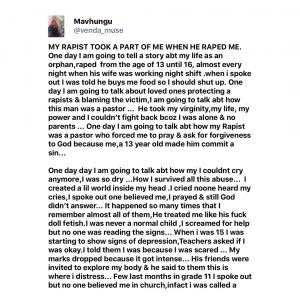 Orphan reveals how a pastor defiled her for 3yrs and called her a demon. [Swipe]