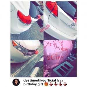 Actress Destiny Etiko gets a Toyota Venza as birthday gift