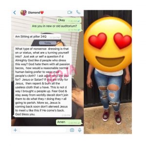 Nigerian mom admonishes her daughter for wearing a ripped jean