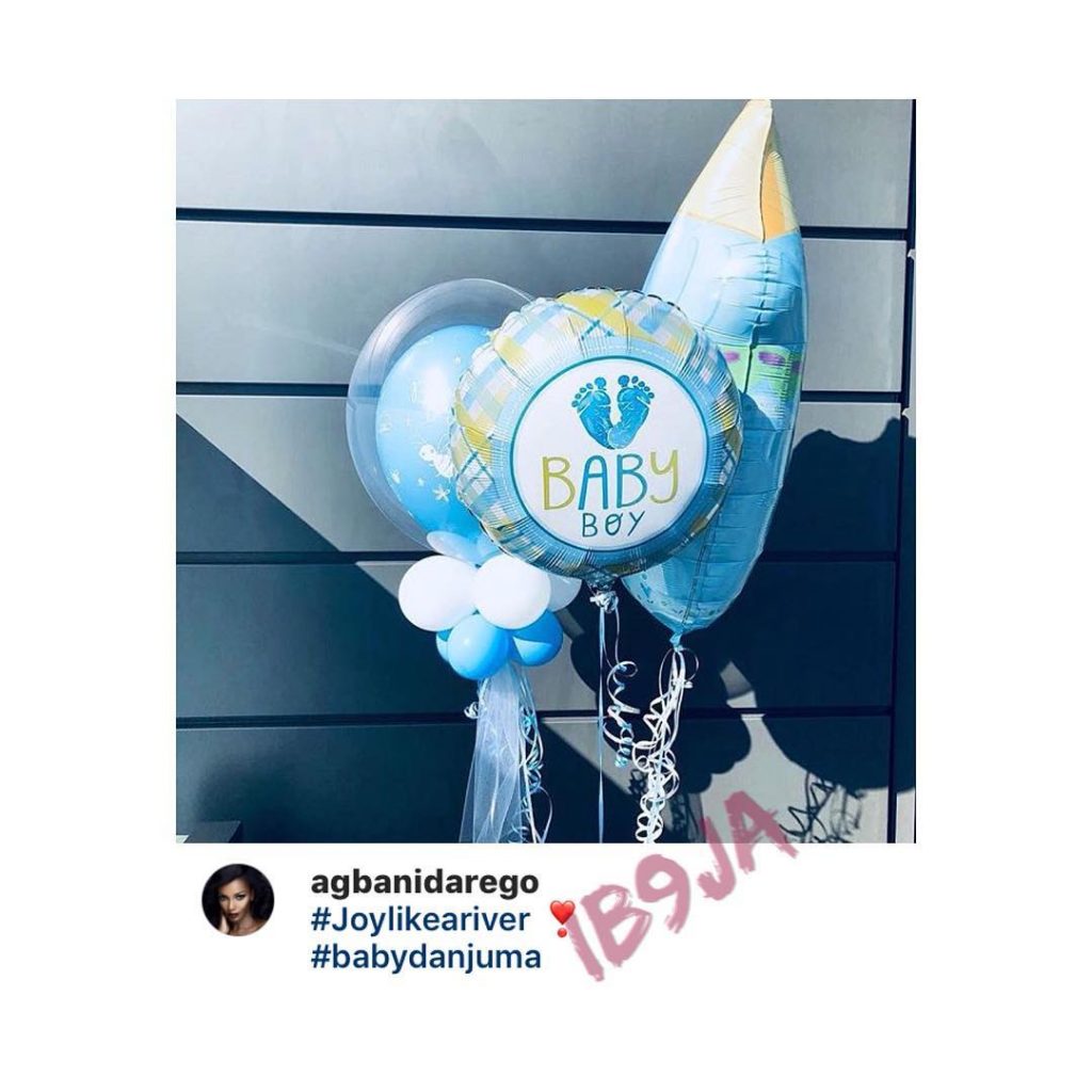 Agbani Darego and husband welcome a baby boy