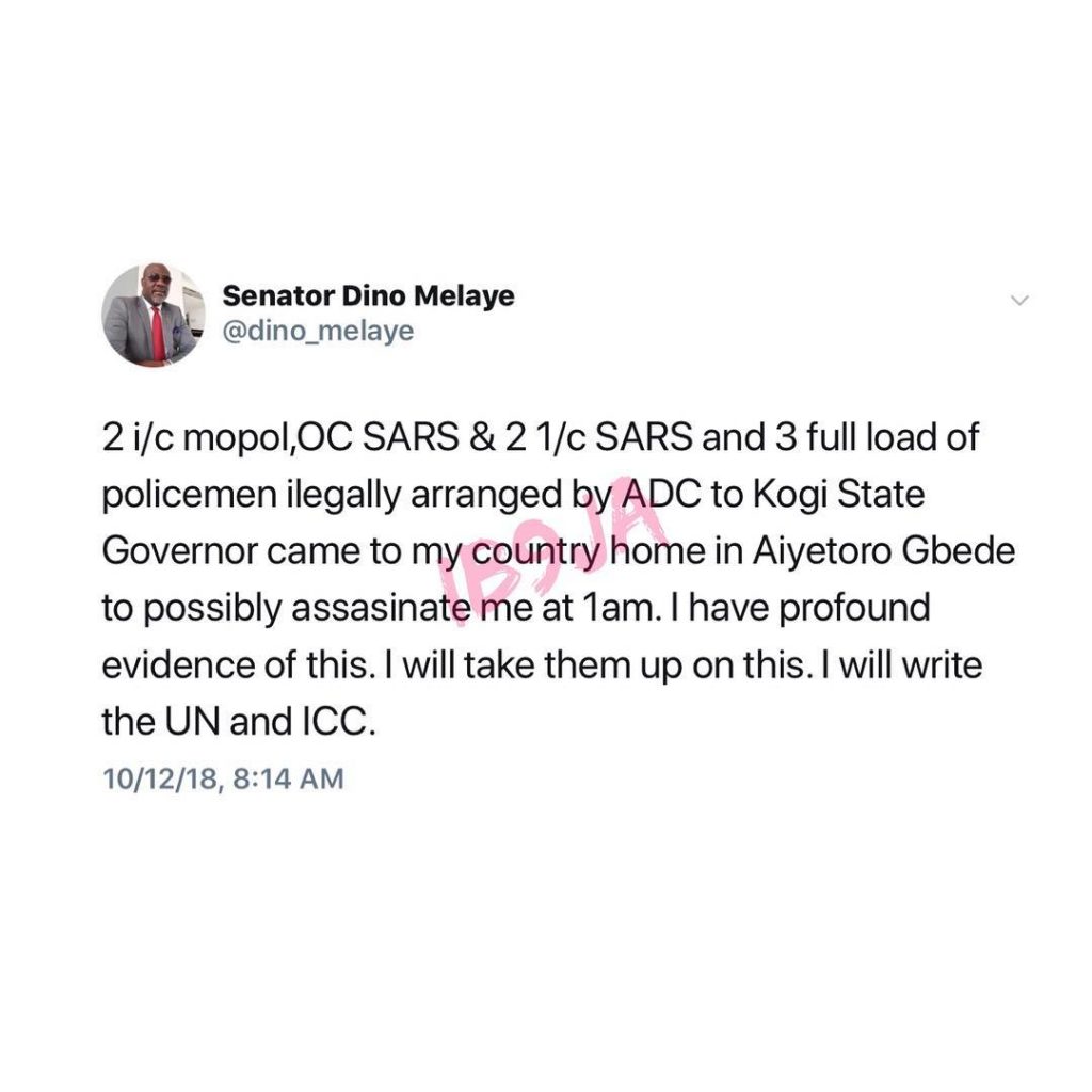 Senator Dino Malaye escapes another “assassination” attempt