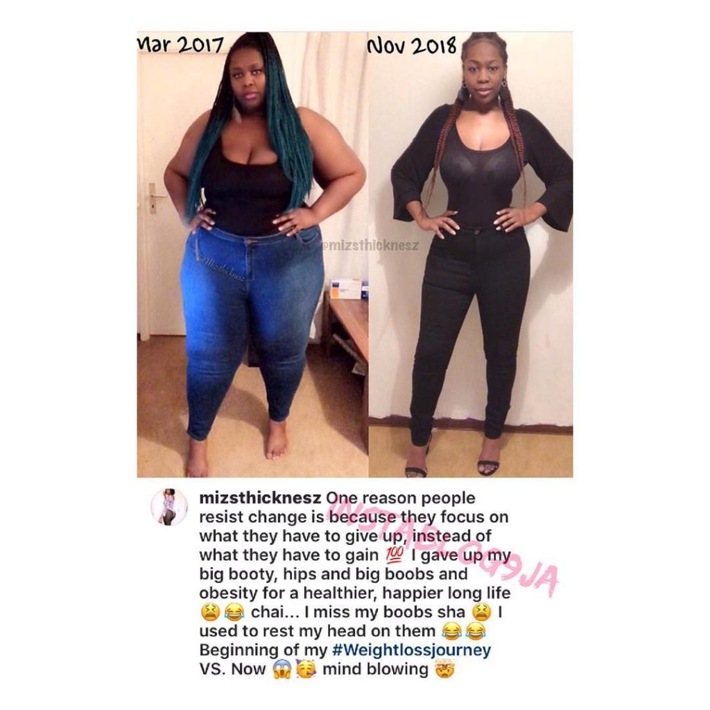 Nigerian lady gives up her big booty for a healthier life