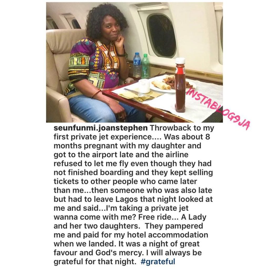 Singer Seunfunmi shares her first private jet experience