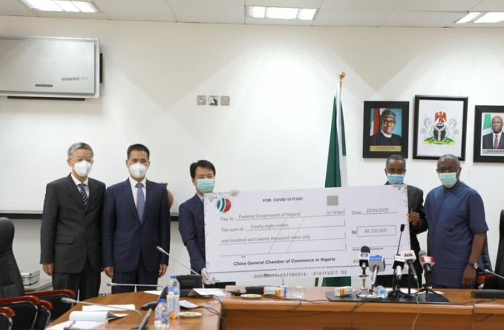 COVID-19: China Chamber of Commerce donates N48m to Nigeria