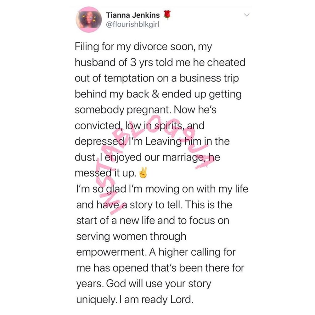 Lady reveals why she’s divorcing her husband