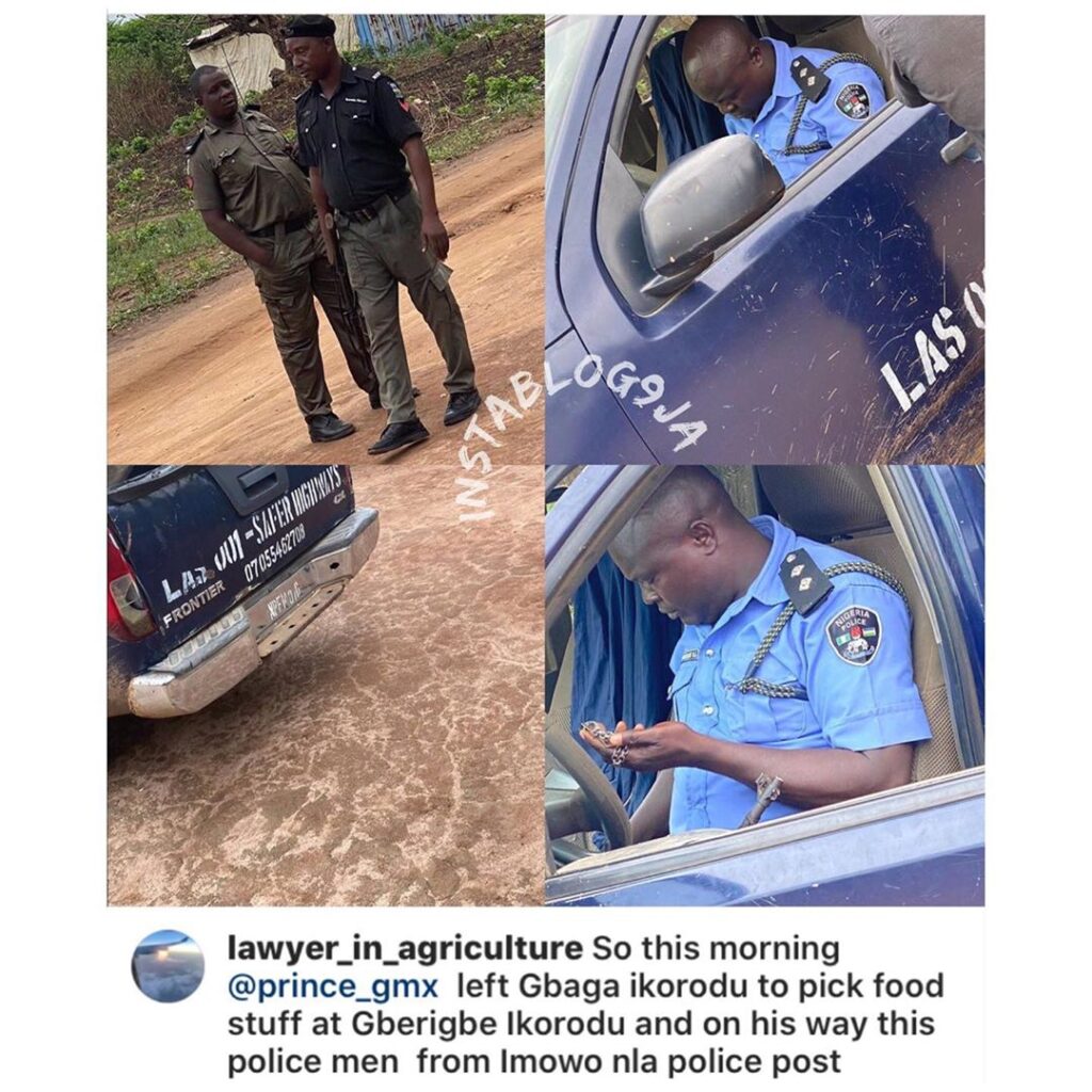 Lagos policemen allegedly seize man’s car on his way to buy food stuff, ask him to bring N20K to retrieve it. [Swipe]