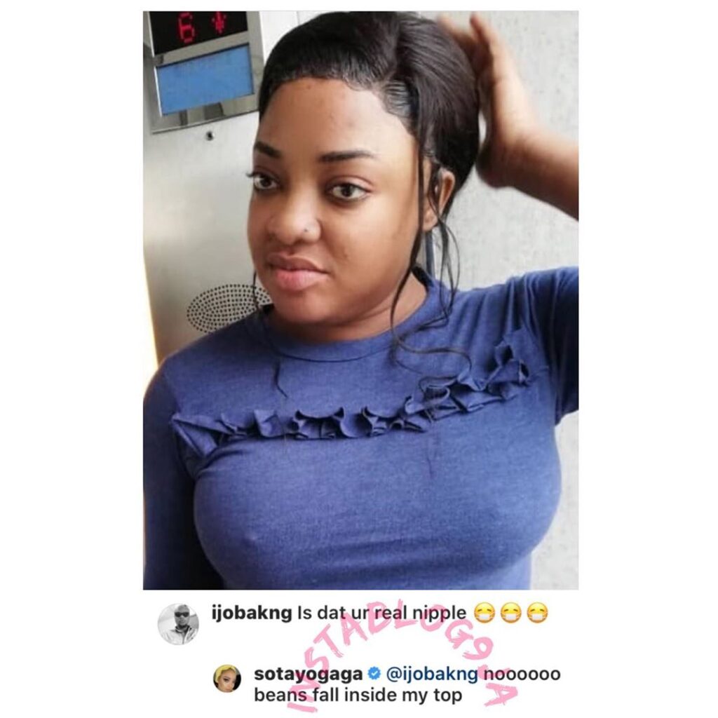 Actress Sotayo helps a curious cat found wandering on her page