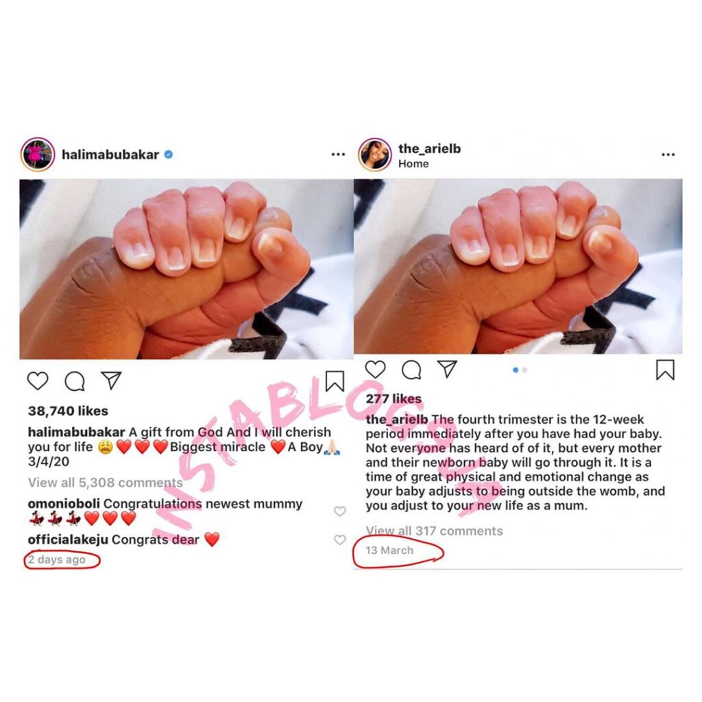 American mom drags #Nollywood actress #HalimaAbubakar for stealing her baby’s picture to deceive Nigerians. [Swipe]