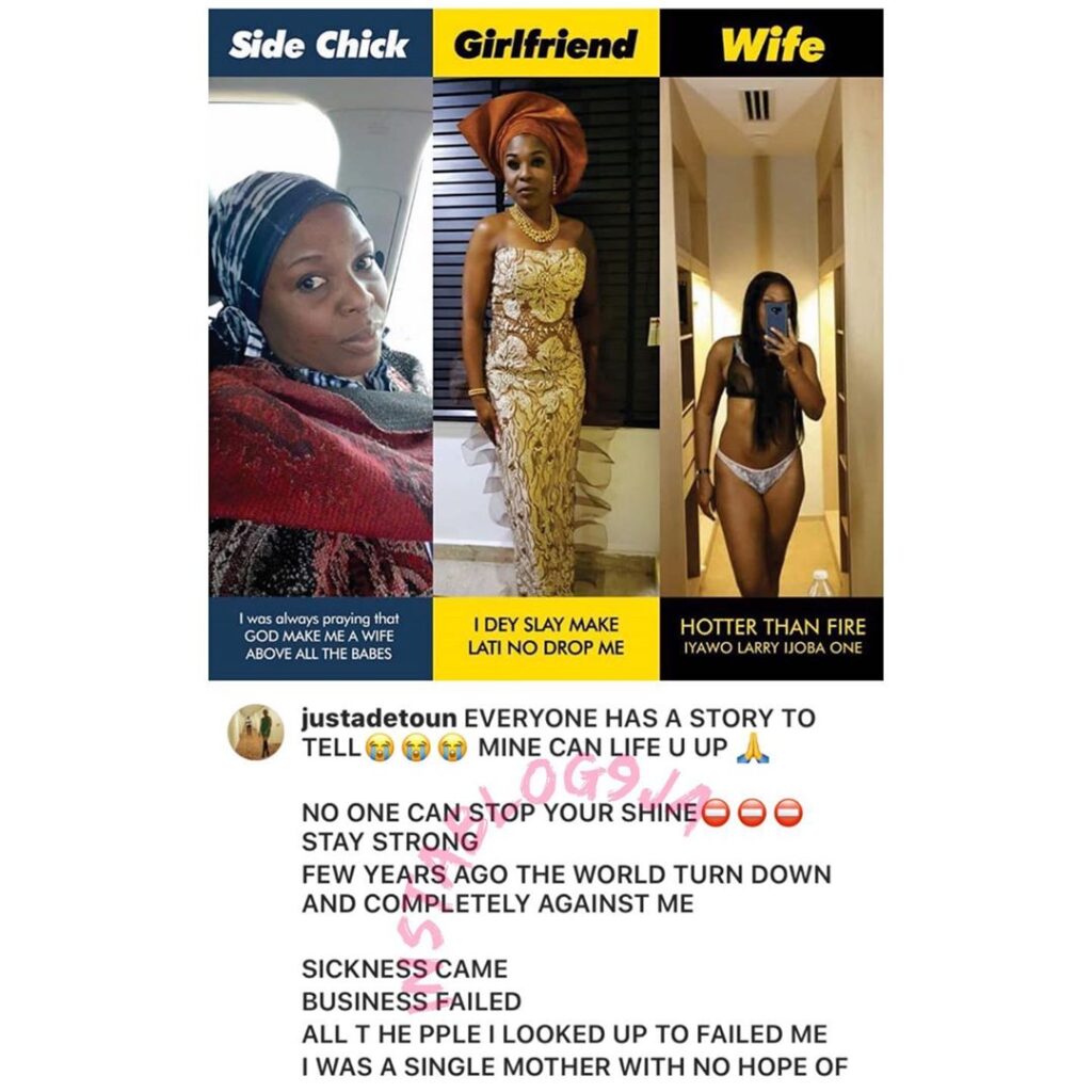 How I went from a single mom of two to a sidechic, girlfriend and wife - Adetoun. [Swipe]