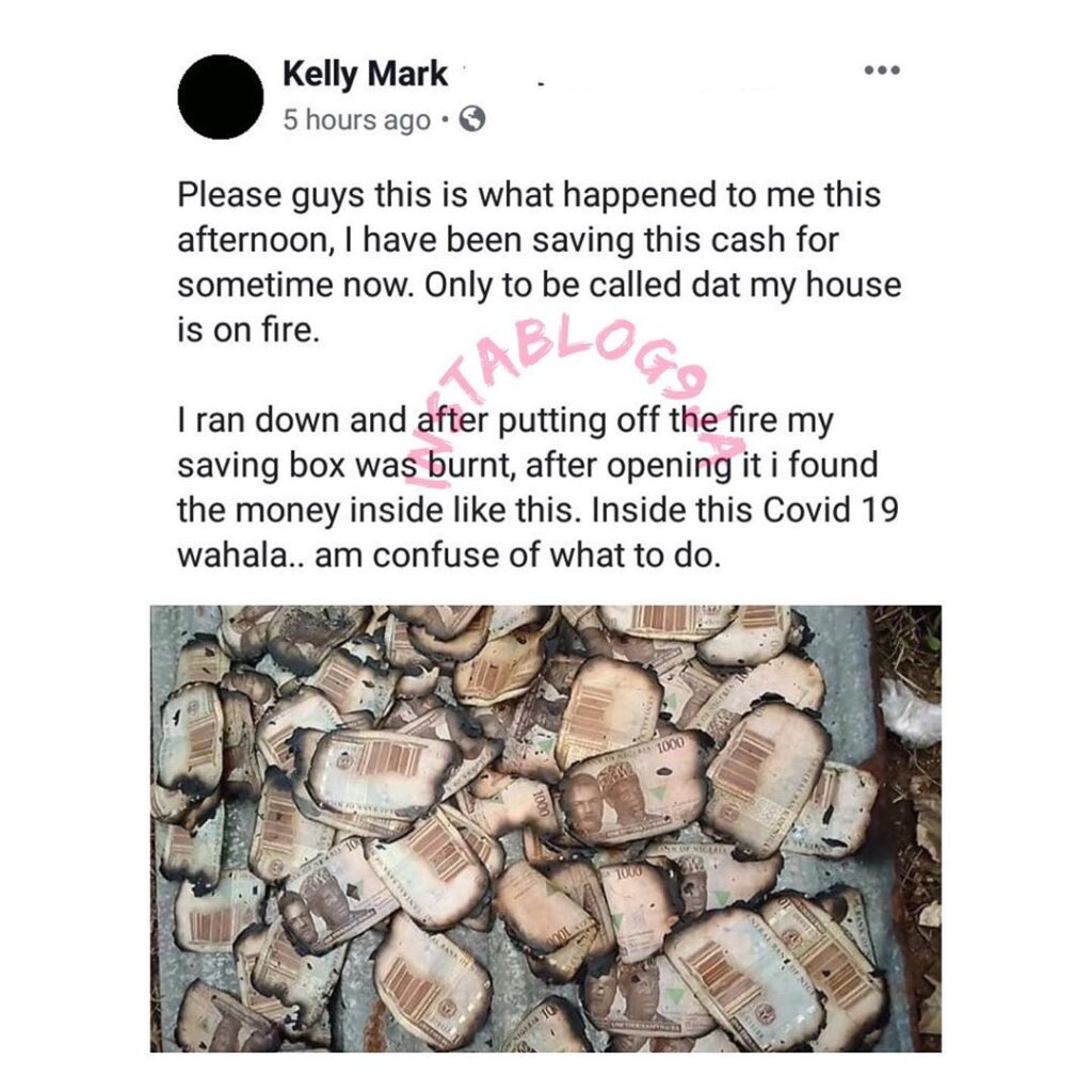 Man loses his savings to house fire