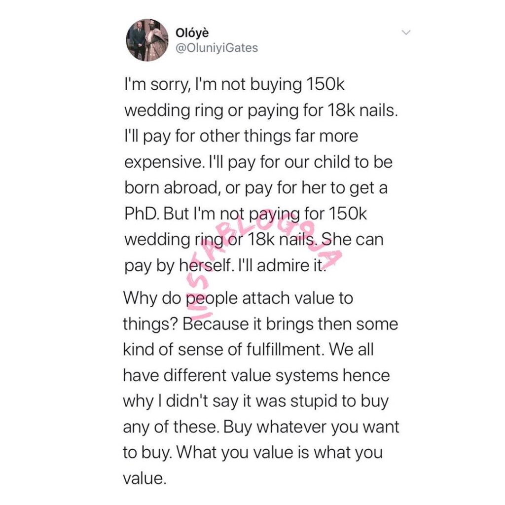 I am not buying N150k wedding ring or paying for N18k nails - Satirist Oluniyi