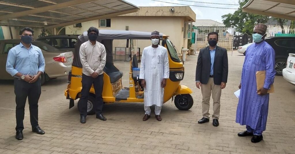 NADDC commends Simba TVS for Keke Safety Shield .