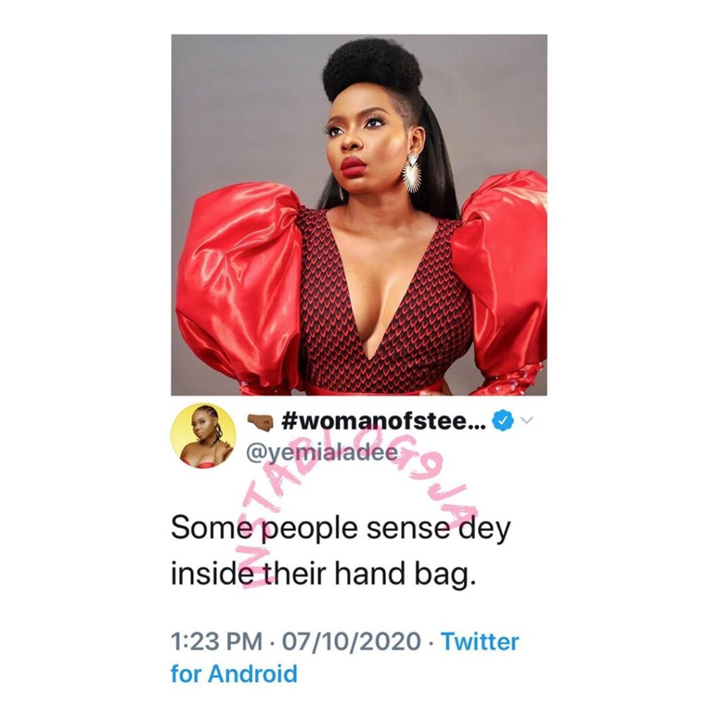 Singer Yemi Alade reveals the pivotal role of handbags in the society