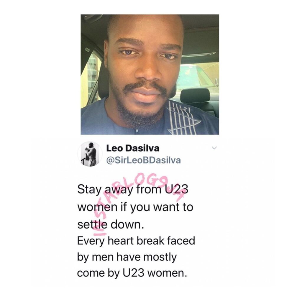 Stay away from women under the age of 23 if you want to settle down — Reality star Leo