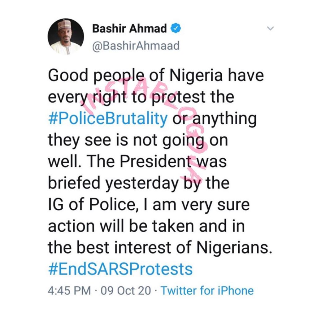 EndSARS: The president has been briefed by the IGP — Pres. Buhari’s media aide