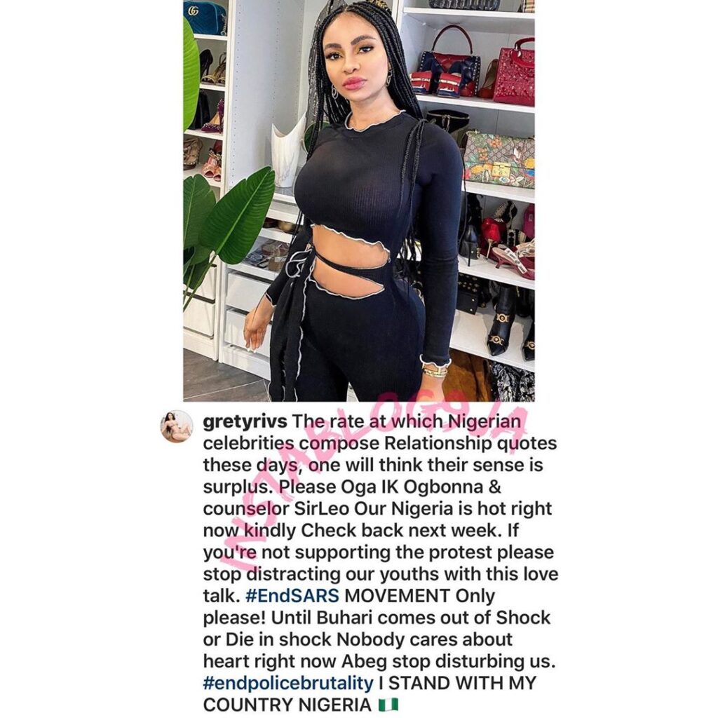“Stop distracting the youths with your relationship quotes”, Beauty Guru, Grety Riverson, warns Actor, Ik Ogbonna, and Influencer, Leo Dasilva