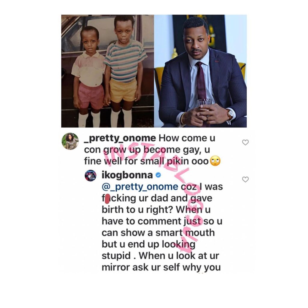 Actor IK Ogbonna carpets a troll who labeled him a gay. [Swipe]