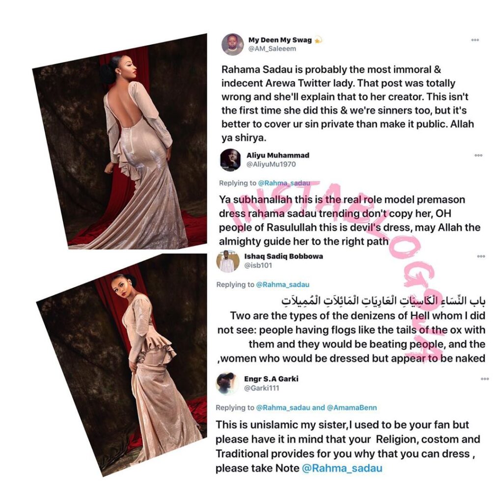 Arewa Twitter chides Actress Rahama Sadau over “indecent dressing”