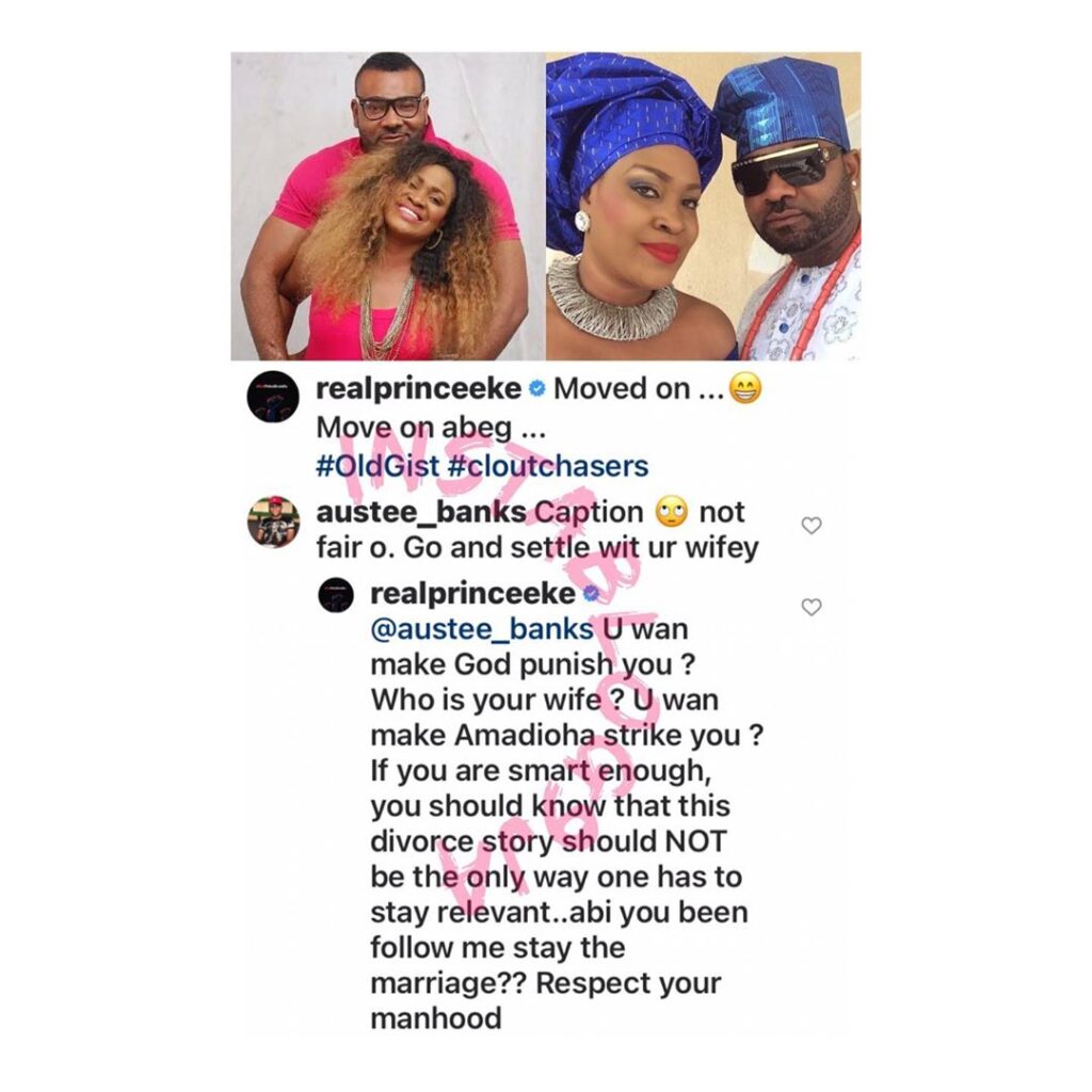 “Talking about our divorce should not be the only way you stay relevant,” Actor Prince Eke slams ex-wife, singer Muma Gee, over her recent interview [Swipe]