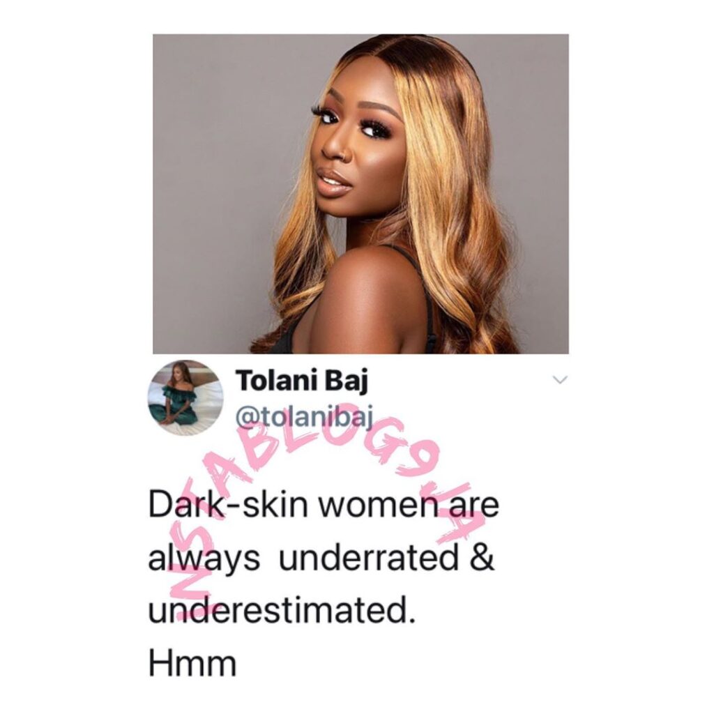 Dark-skin women are always underrated and underestimated — BBN’s Tolanibaj
