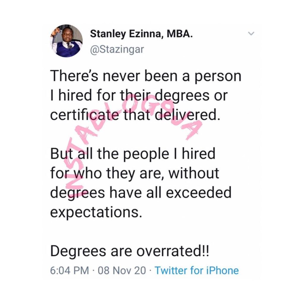 Why Degrees are overrated — Businessman