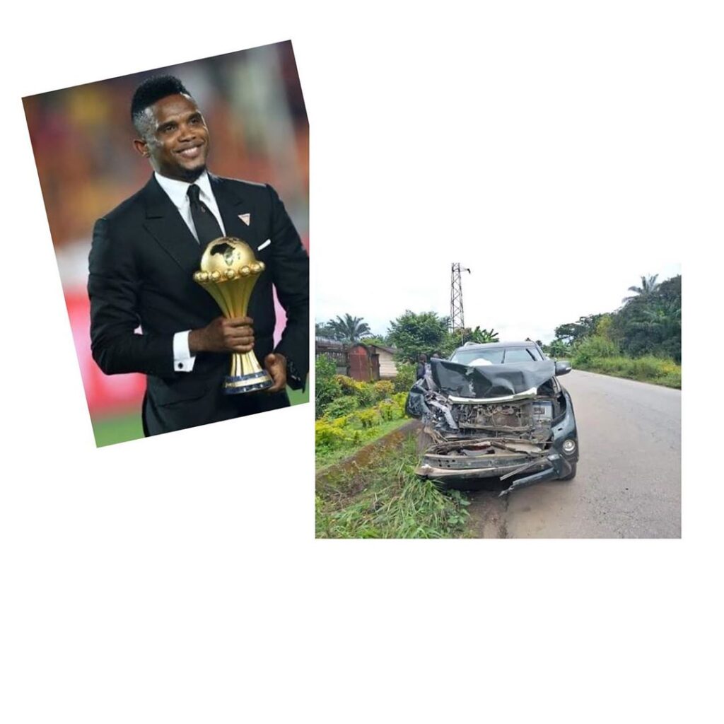 Footballer Samuel Eto’o survives car crash in Cameroon