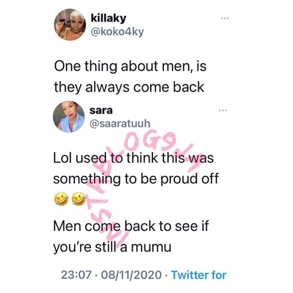 Why men always come back — Lady