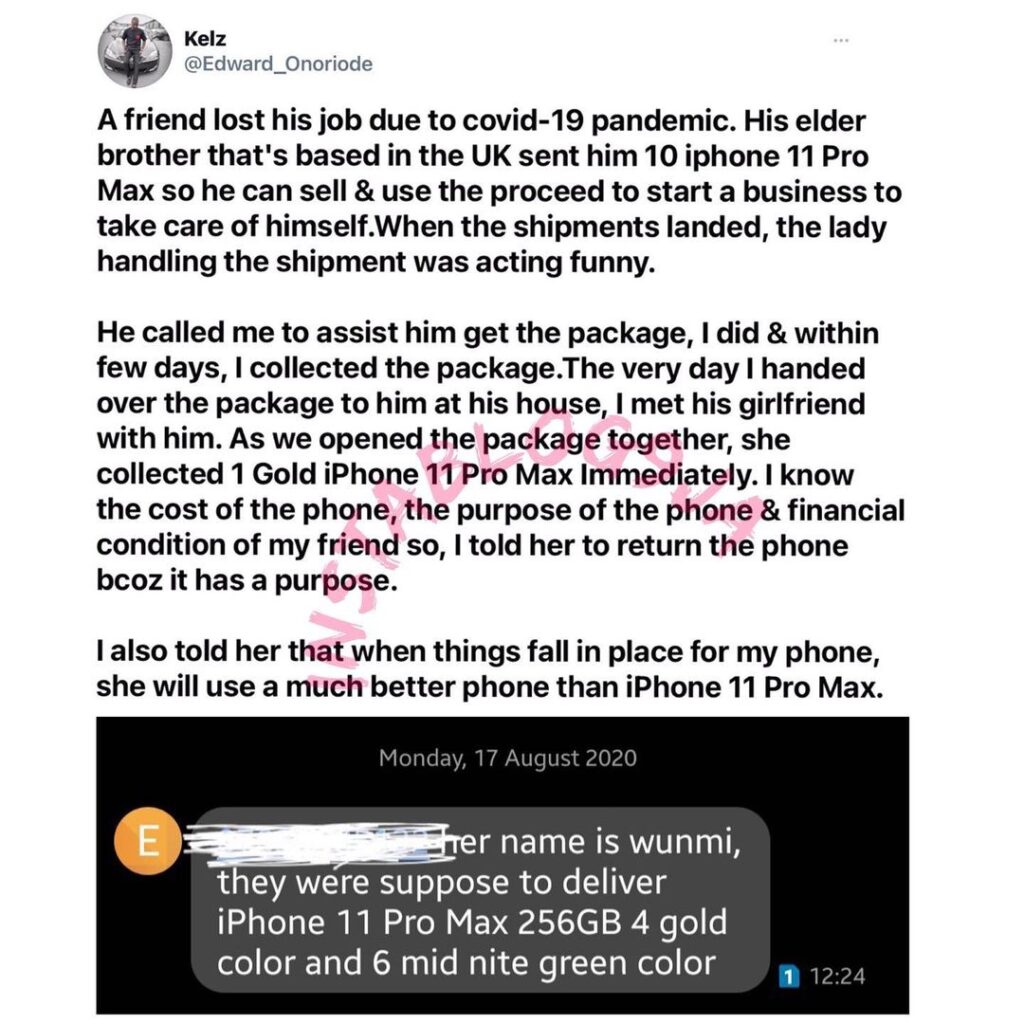 Man reveals how his jobless friend allowed himself to be used by his greedy girlfriend. [Swipe]