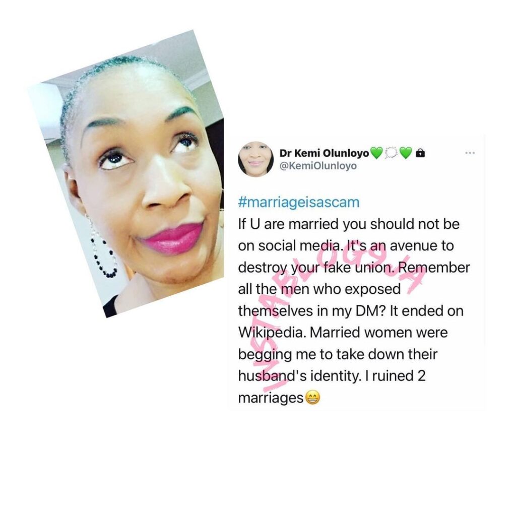 You shouldn’t be on social media if you’re married — Journalist Olunloyo