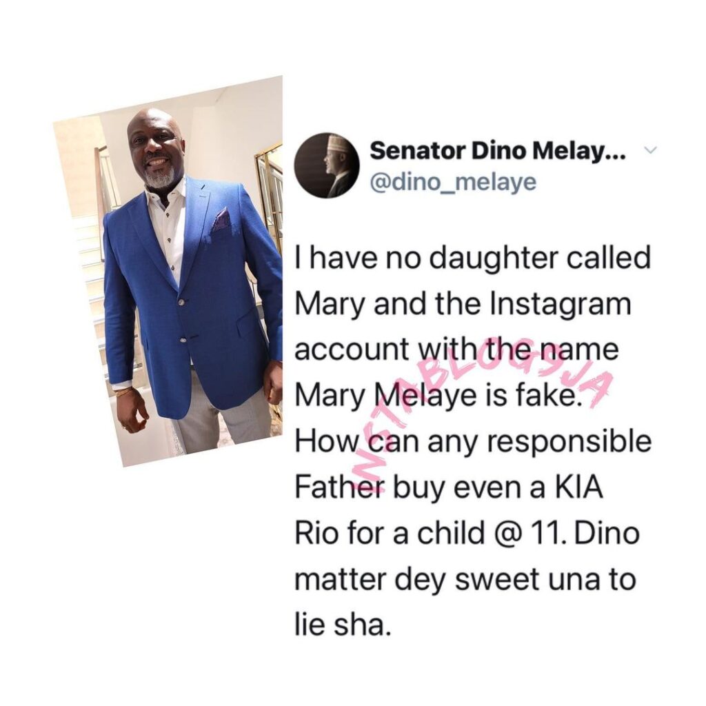 Senator Dino Melaye denies buying his daughter a Lamborghini on her birthday [Swipe]