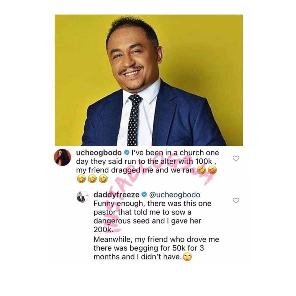DaddyFreeze recounts how he gave a pastor N200k while neglecting his friend who was begging him for N50k for months