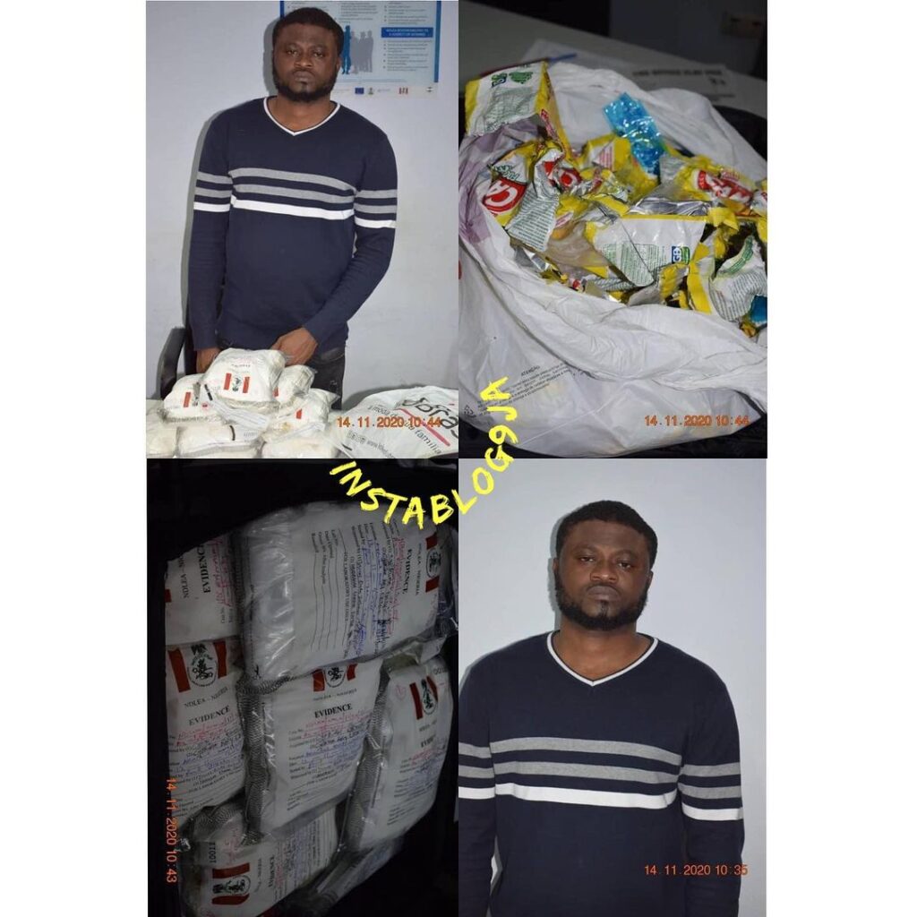 12.05kg of Cocaine intercepted at Abuja airport