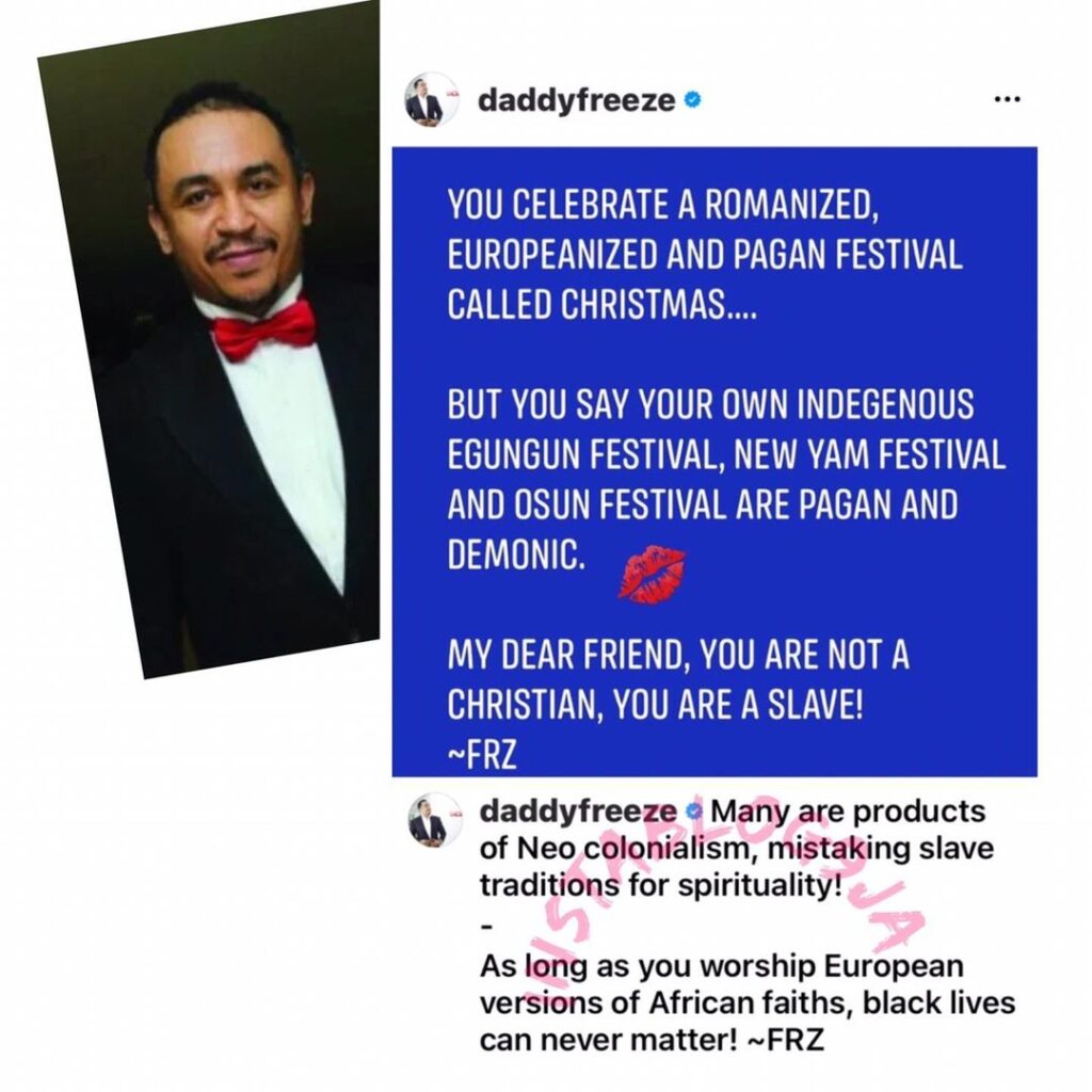 You are not a Christian but a slave, if you celebrate Xmas — DaddyFreeze