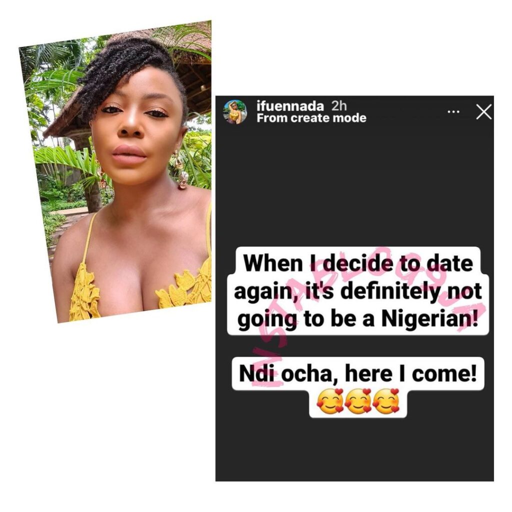 I’m done dating Nigerian men — Actress Ifu Ennada