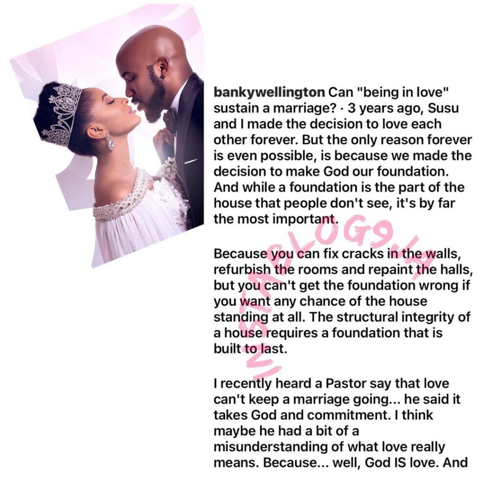 Marrying Adesua Etomi is the 2nd best decision I’ve made in life — Pastor Wellington says as they celebrate their 3rd wedding anniversary. [Swipe]