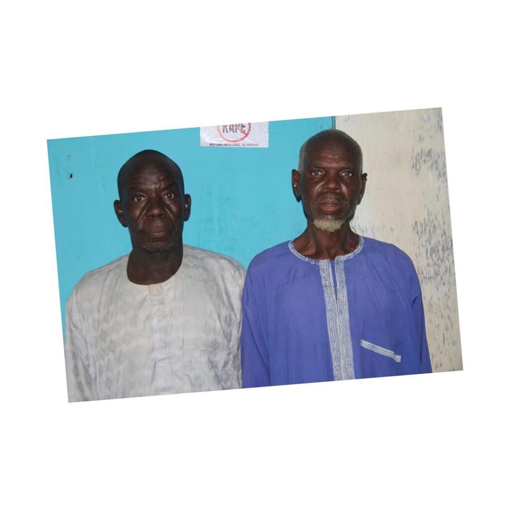 Two elderly men arrested for defiling a 13yr old girl in Bauchi
