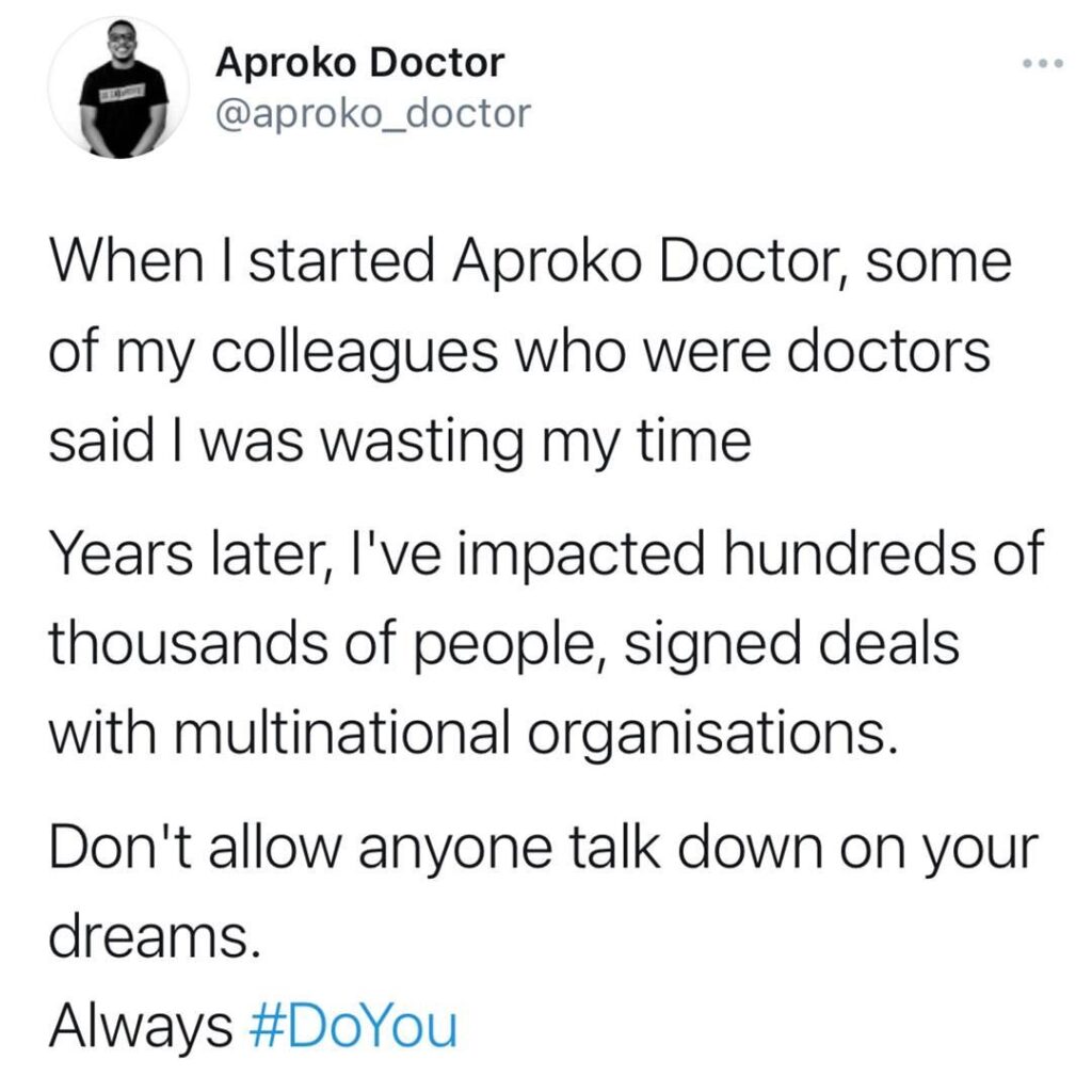 Background information on Aproko Doctor and how important it is to be real and #DoYou [SWIPE]