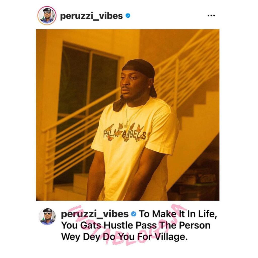 Fast-rising Singer, Peruzzi, shares what to do to succeed