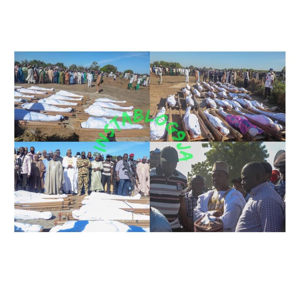 ZambariMassacre: 43 farmers murdered by Boko Haram, laid to rest in Borno
