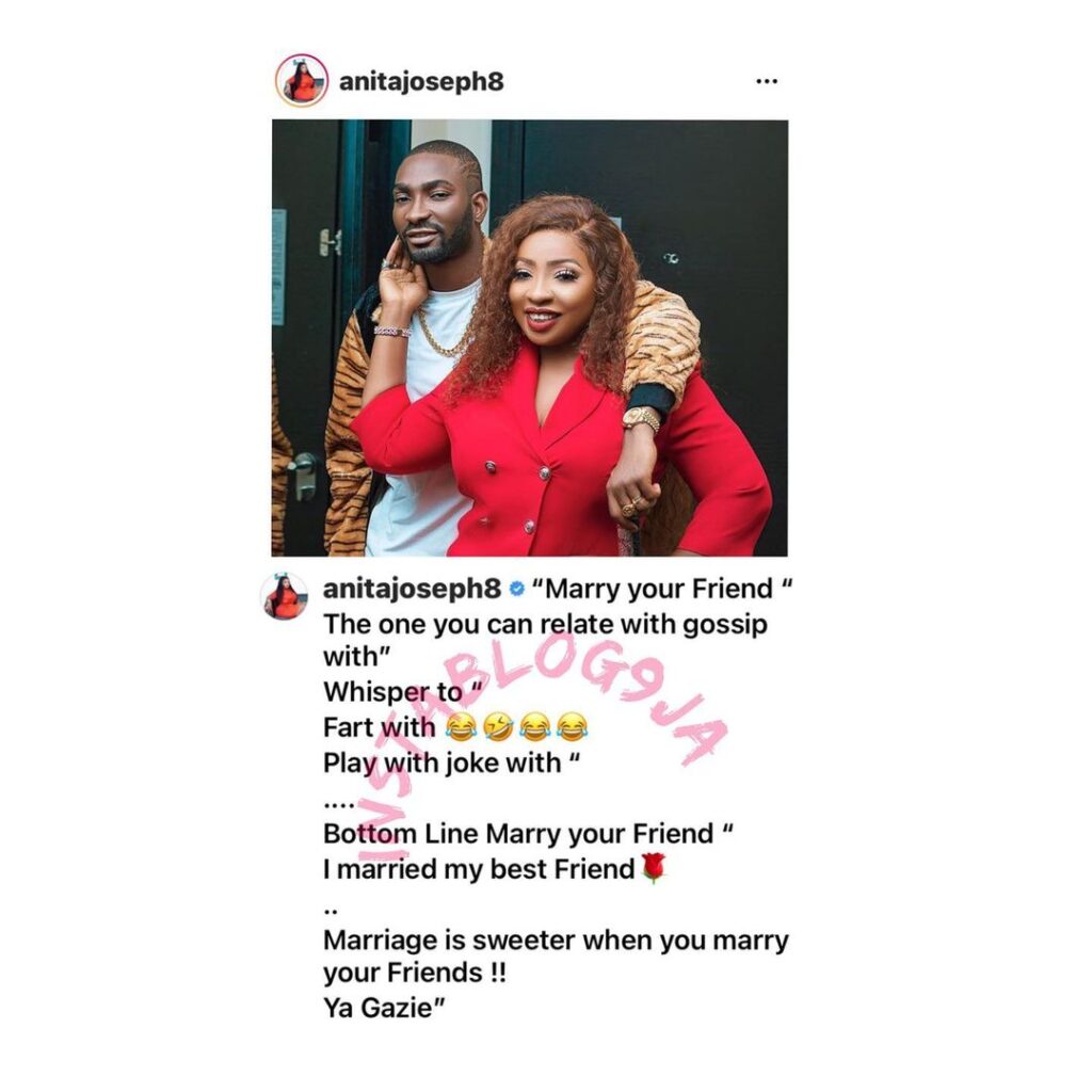 Marriage is sweeter when you marry your friend — Actress Anita Joseph