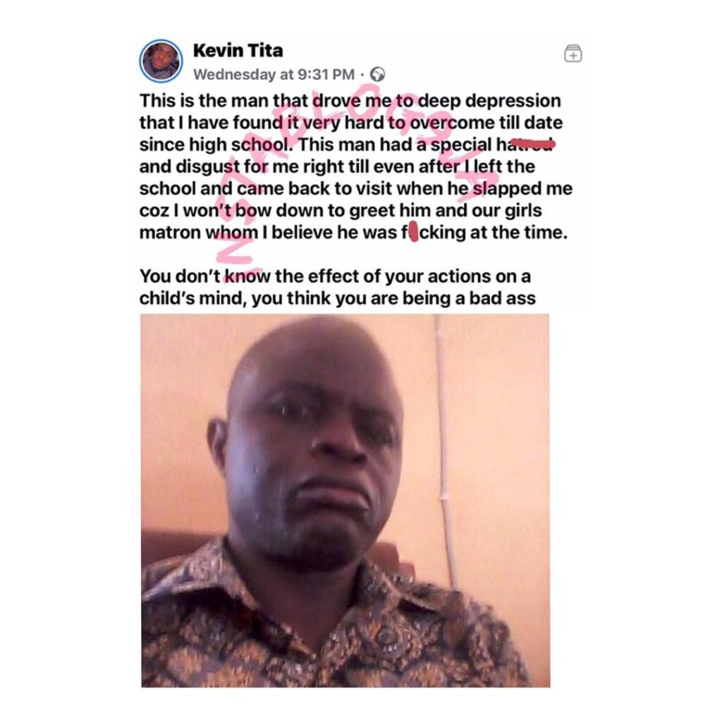 “You drove me into a depression I’ve not been able to overcome,” Man calls out his high school teacher [Swipe]