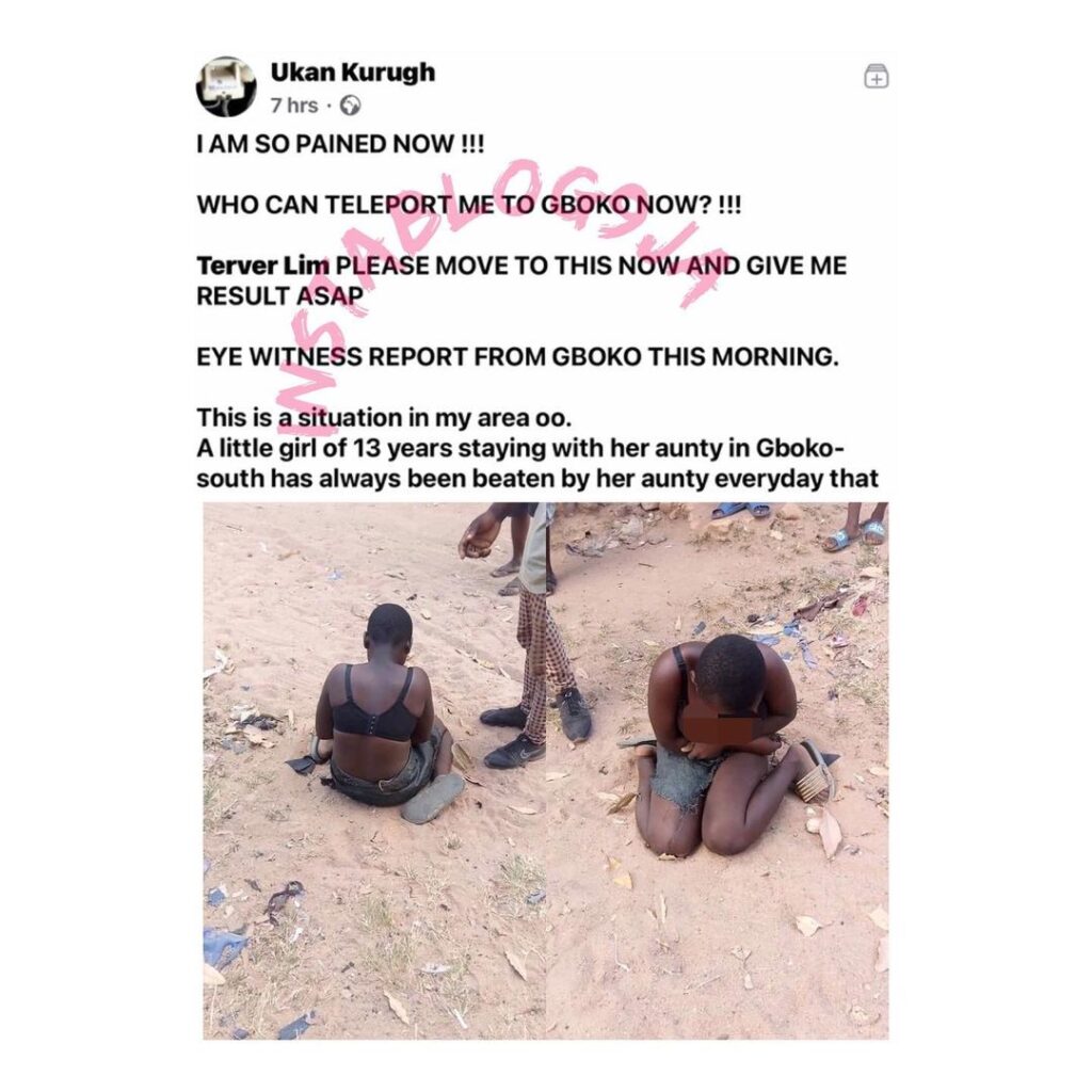 Woman strips her 13-yr-old niece naked and throws her out in Benue [Swipe]