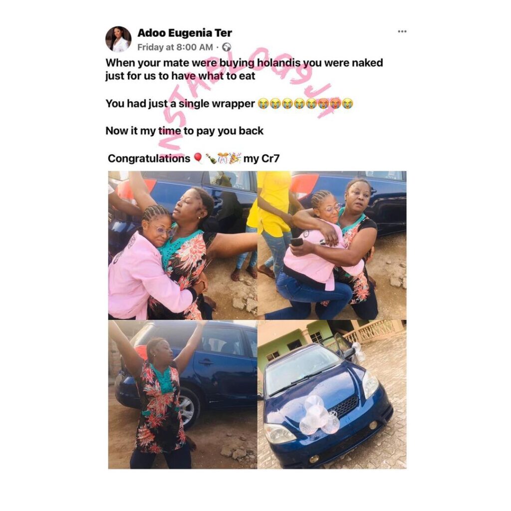 Mom breaks down in tears as her daughter surprises her with a car