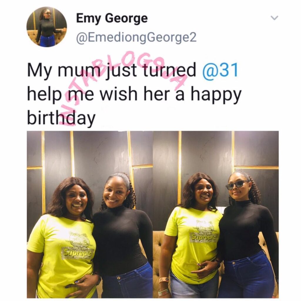 Lady celebrates her mom's 31st birthday