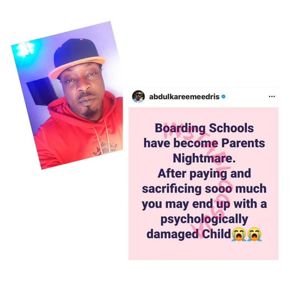 Why boarding schools have become parents’ nightmare — Rapper Eedris Abdulkareem