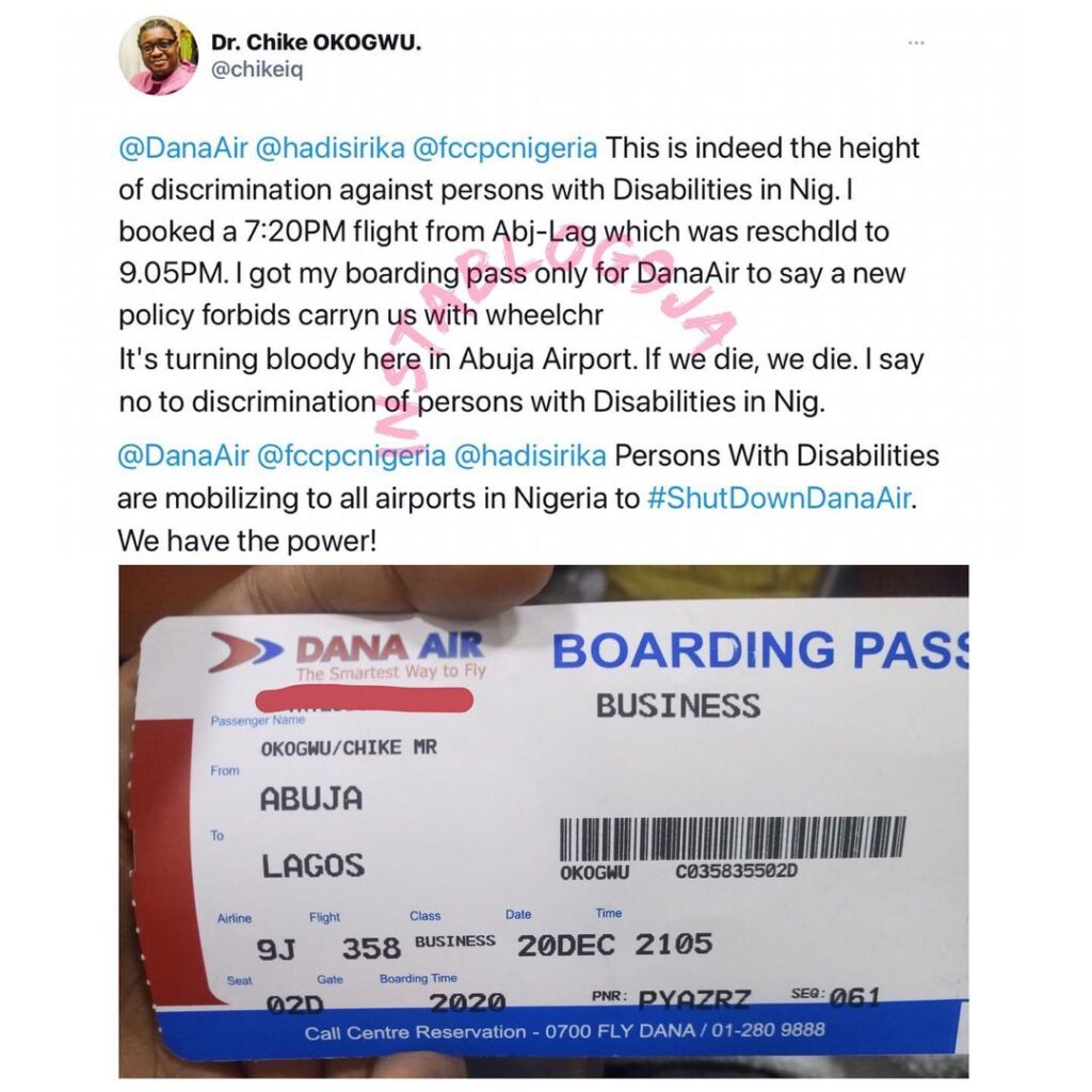 Airline called out for allegedly refusing to fly persons with disabilities